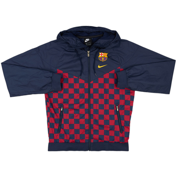 2019-20 Barcelona Nike Hooded Rain Jacket - 8/10 - (S)
