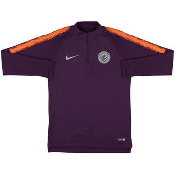 2018-19 Manchester City Nike 1/4 Zip Drill Top - 8/10 - (S)