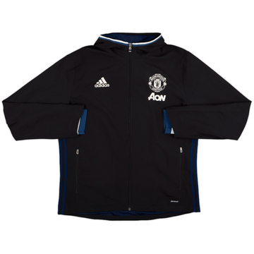2016-17 Manchester United adidas Hooded Track Jacket - 9/10 - (L)