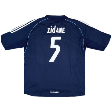 2005-06 Real Madrid Away Shirt Zidane #5 - 8/10 - (XL)