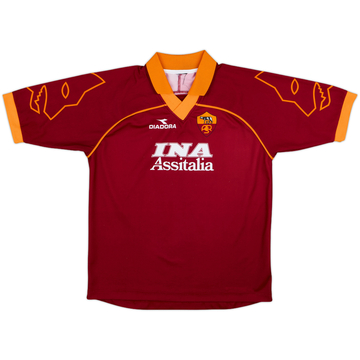 1999-00 Roma Home Shirt - 8/10 - (XL.Boys)