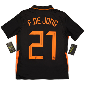 2020-22 Netherlands Away Shirt F.De Jong #21 (XL.Boys)