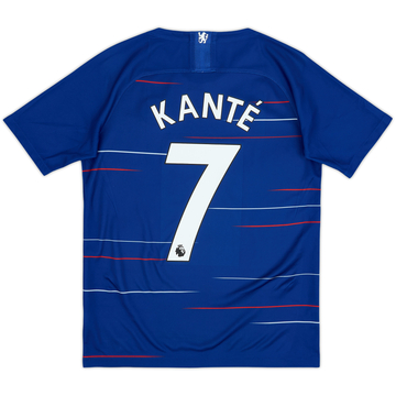 2018-19 Chelsea Home Shirt Kante #7 - 8/10 - (XL.Boys)