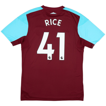 2017-18 West Ham Home Shirt Rice #41 - 9/10 - (M)