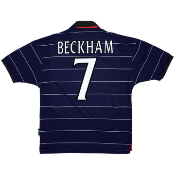1999-00 Manchester United Away Shirt Beckham #7 - 9/10 - (M)