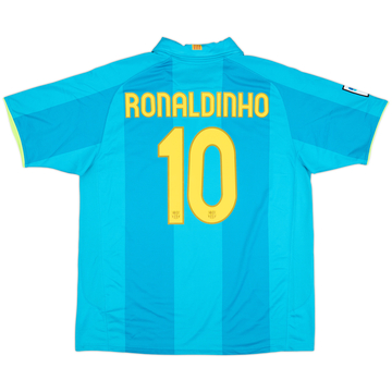 2007-09 Barcelona Away Shirt Ronaldinho #10 - 8/10 - (XL)