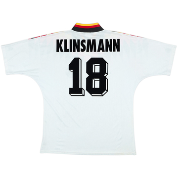 1994-96 Germany Home Shirt Klinsmann #18 - 8/10 - (L)