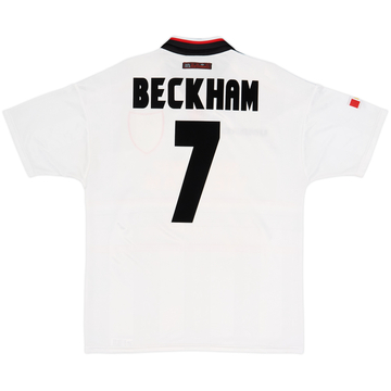 1997-99 Manchester United Away Shirt Beckham #7 - 7/10 - (L)