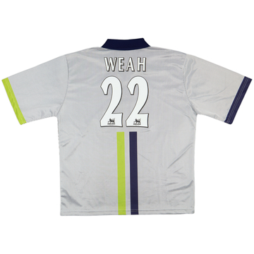 2000-02 Manchester City Away Shirt Weah #22 - 8/10 - (L)