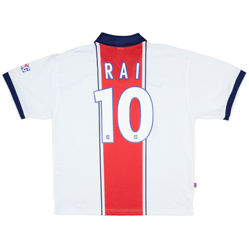 Camiseta de visitante del Paris Saint-Germain 1997-98 Rai #97 - 8/10 - (XL)