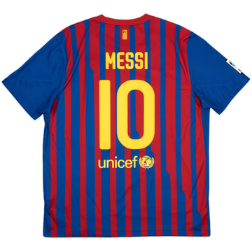 2011-12 Barcelona Home Shirt Messi #10 - 9/10 - (XL)