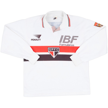 1992 Sao Paulo Home L/S Shirt - 8/10 - (M)