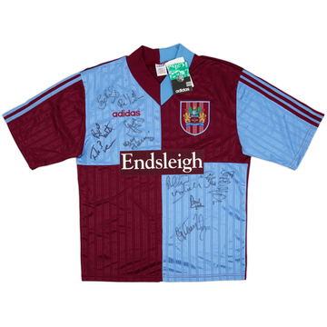 1996-98 Burnley Squad Signed Home Shirt (M)