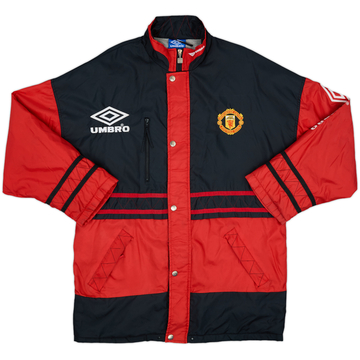 1994-95 Manchester United Umbro Padded Bench Coat - 9/10 - (L)