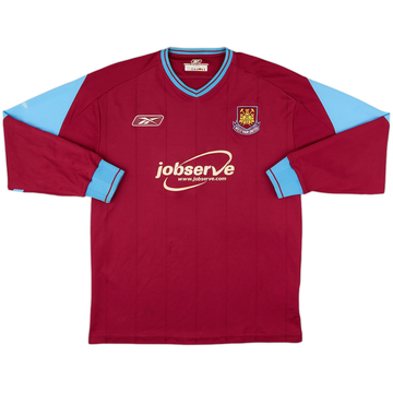 2003-05 West Ham Home L/S Shirt - 8/10 - (M)