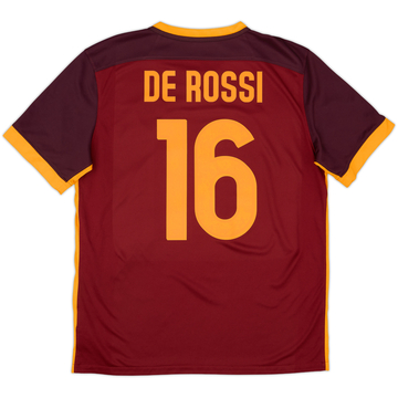 Camiseta de local de la Roma 2015-16 De Rossi #16 - 9/10 - (L)