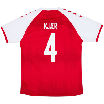 2020-21 Denmark Home Shirt Kjaer #4 (XXL)