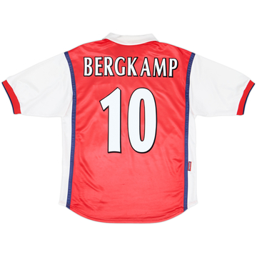 1998-99 Arsenal Home Shirt Bergkamp #10 - 8/10 - (S)