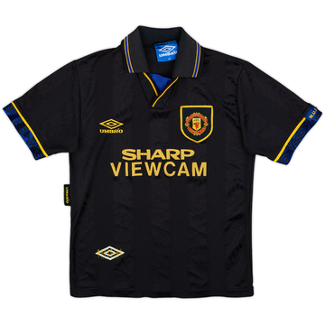1993-95 Manchester United Away Shirt - 8/10 - (L.Boys)