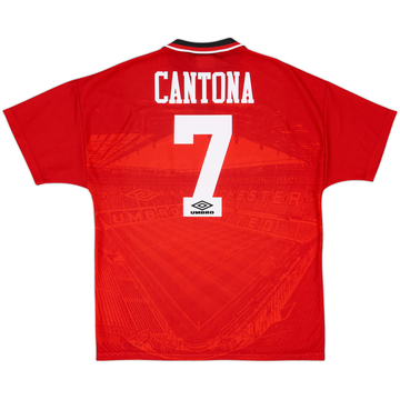 1994-96 Manchester United Home Shirt Cantona #7 - 9/10 - (L)
