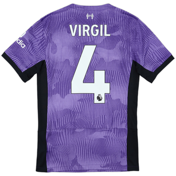 2023-24 Liverpool Third Shirt Virgil #4 - 9/10 - (XS)