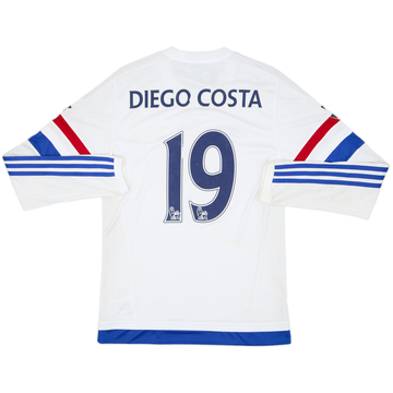 2015-16 Chelsea Away L/S Shirt Diego Costa #19 (S)