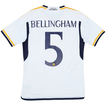 2023-24 Real Madrid Home Shirt Bellingham #5 - 6/10 - (S)