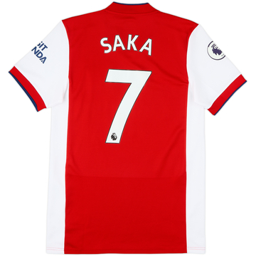 2021-22 Arsenal Home Shirt Saka #7 - 10/10 - (S)
