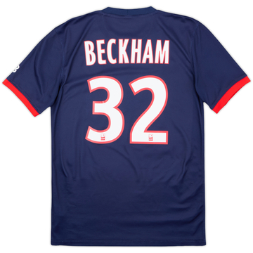2013-14 Paris Saint-Germain Home Shirt Beckham #32 - 8/10 - (S)