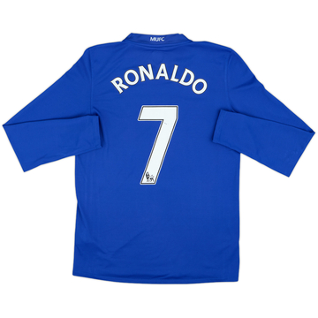 2008-09 Manchester United Third L/S Shirt Ronaldo #7 - 7/10 - (S)