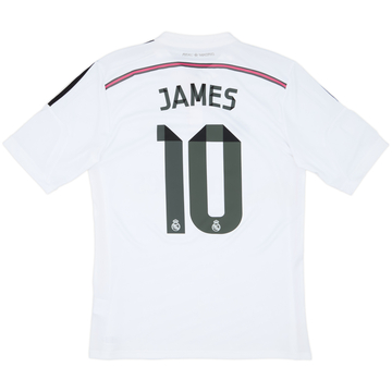 2014-15 Real Madrid Home Shirt James #10 - 8/10 - (M)