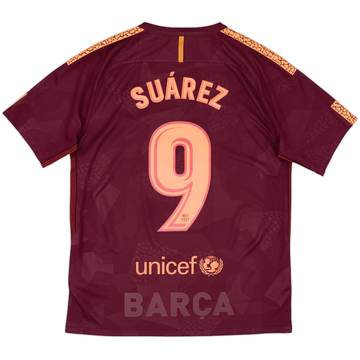 2017-18 Barcelona Third Shirt Suarez #9 - 8/10 - (M)