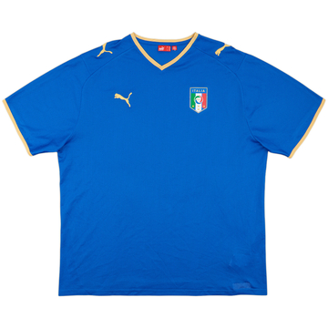 2007-08 Italy Basic Home Shirt - 9/10 - (XXL)