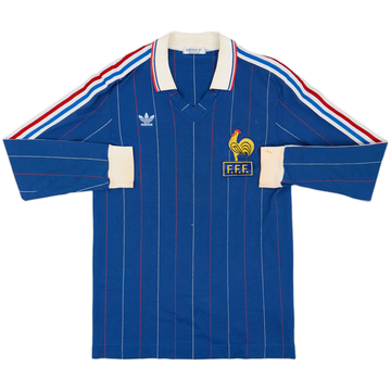 1982-84 adidas Template L/S Shirt (France) #7 - 6/10 - (M)