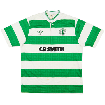 1987-89 Celtic Centenary Home Shirt - 6/10 - (M)