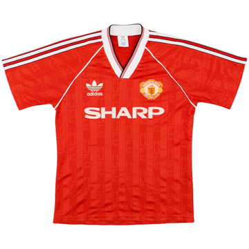 1988-90 Manchester United Home Shirt - 8/10 - (S)