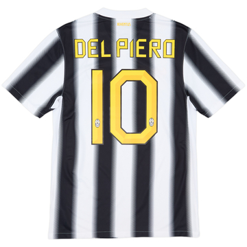 2011-12 Juventus Home Shirt Del Piero #10 - 8/10 - (S)