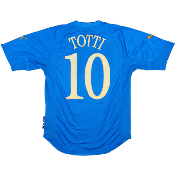 2004-06 Italy Home Shirt Totti #10 - 7/10 - (S)