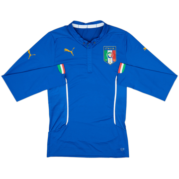 2014-15 Italy Player Issue (ACTV Fit) Home L/S Shirt - 9/10 - (XL)