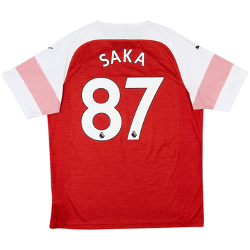 2018-19 Arsenal Home Shirt Saka #87 - 10/10 - (XL)