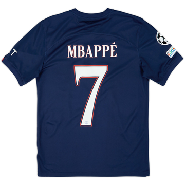 2022-23 Paris Saint-Germain Home Shirt Mbappe #7 - 9/10 - (S)