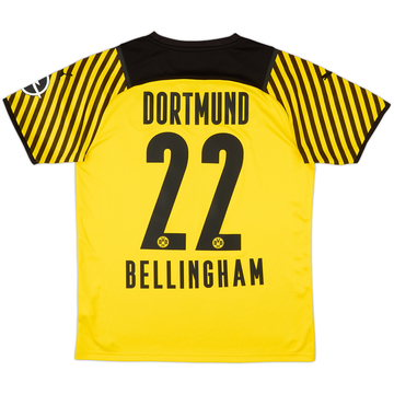 2021-22 Borussia Dortmund Home Shirt Bellingham #22 - 10/10 - (M)