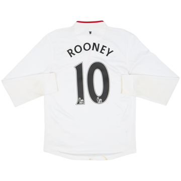 Camiseta de visitante de manga larga del Manchester United 2012-14 Rooney #10 - estado 6/10 - (M)