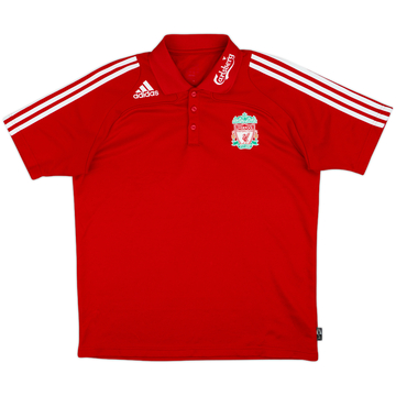 2008-09 Liverpool adidas Polo Shirt - 8/10 - (L)
