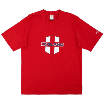 2004 England adidas 'Euro 2004' Cotton Tee - 9/10 - (M)