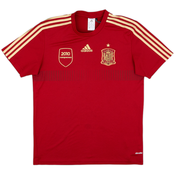 2013-14 Spain '2010 Campeones' adidas Training Shirt - 8/10 - (M)