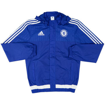 2015-16 Chelsea adidas Hooded Rain Jacket - 8/10 - (S)