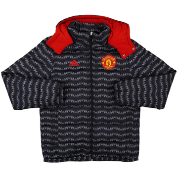 2015-16 Manchester United adidas Padded Bench Coat - 10/10 - (M)