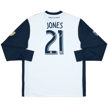 2017-18 Philadelphia Union Authentic Away L/S Shirt Jones #21 - 6/10 - (XXL)