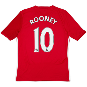 2016-17 Manchester United Home Shirt Rooney #10 - 9/10 - (XL.Boys)